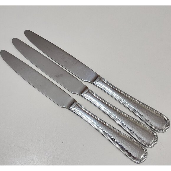 Mikasa Other - Mikasa Gourmet Halston Dinner Knives 9.5" set of 3 stainless steel knife vtg